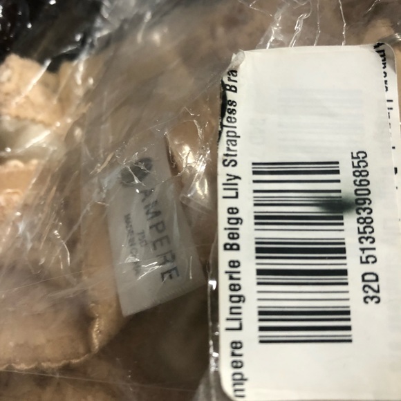 Ampere Lily Strapless Bra 32d & 34F Beige - Picture 5 of 6